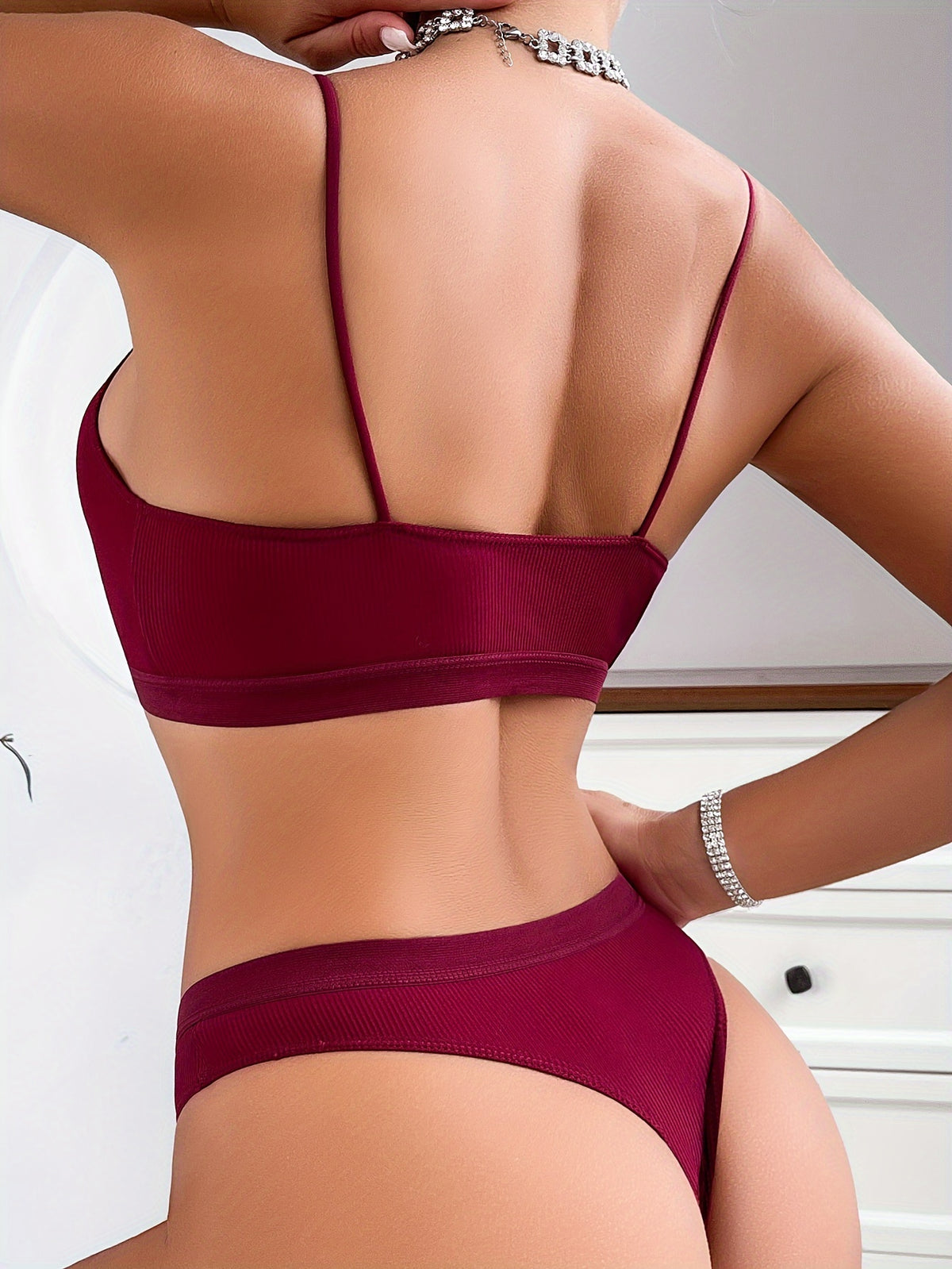 Ensemble lingerie côte élégant