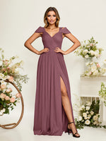 Robe longue de soirée élégante à épaules dénudées